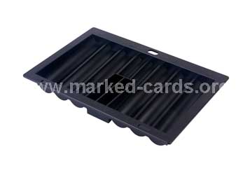  zwart plastic tray Chip, Poker doplňky , Marked Cards