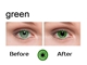  Contactlenzen voor groene ogen, IR of UV contactlenzen, cartas marcadas